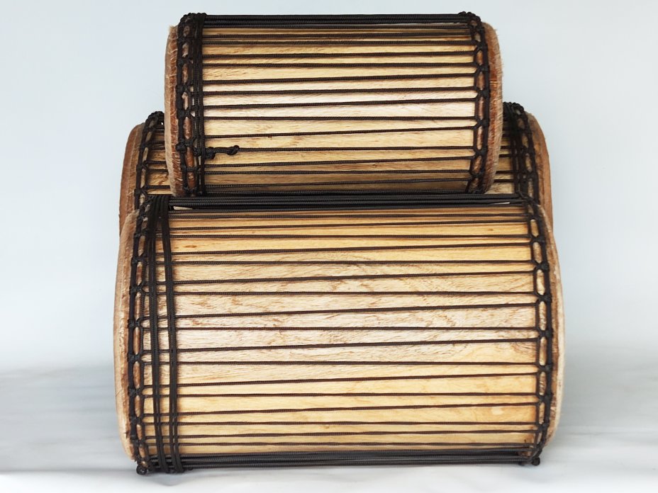 Juego de tambores bajos dundun - Set dundunes Guinea