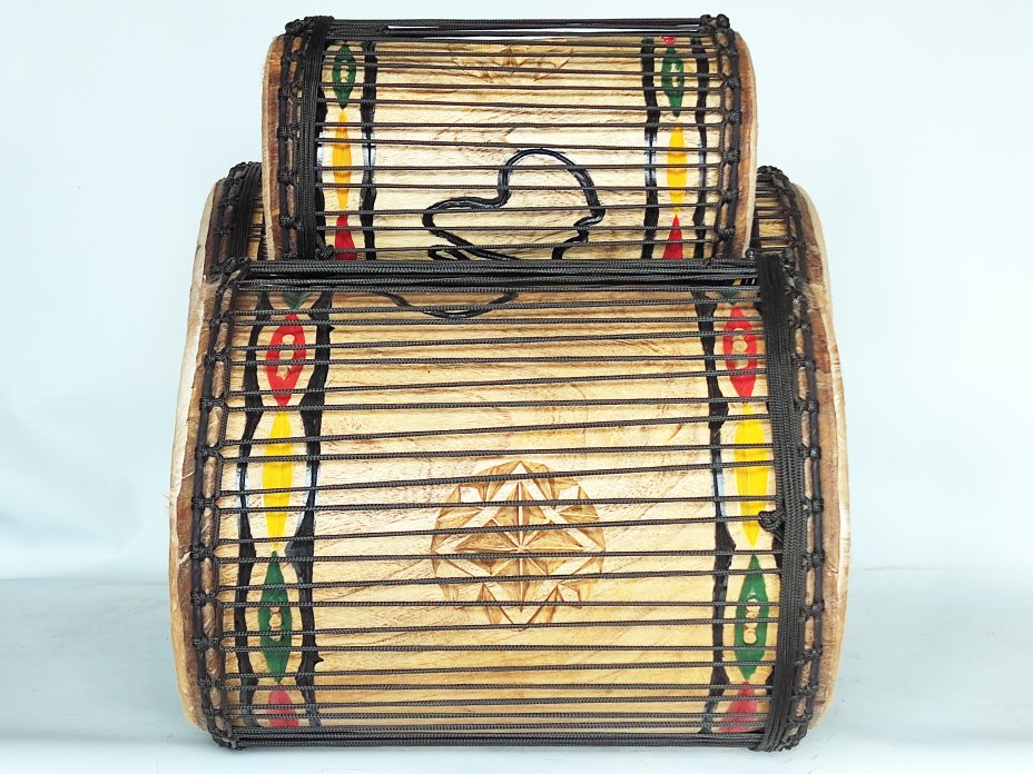 Juego de tambores bajos dundun - Set dundunes Guinea 6519