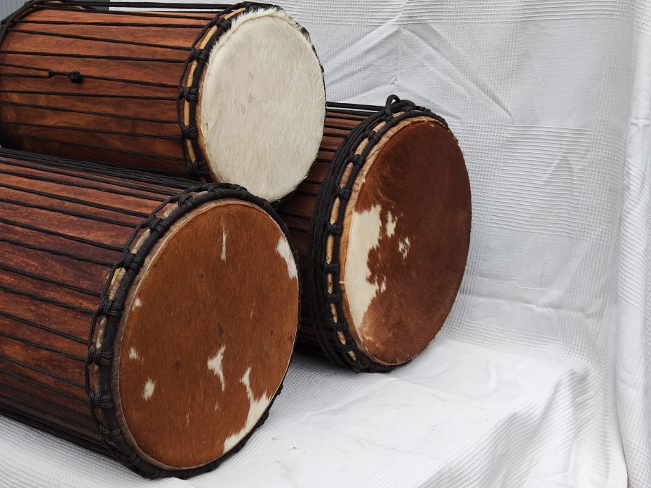 Juego de tambores dunun de Malí de madera de balafón (gueni)