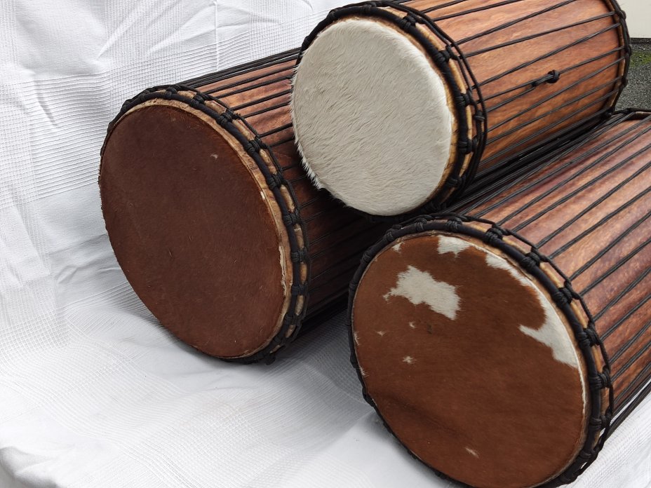 Juego de tambores dunun de Malí de madera de balafón (gueni)