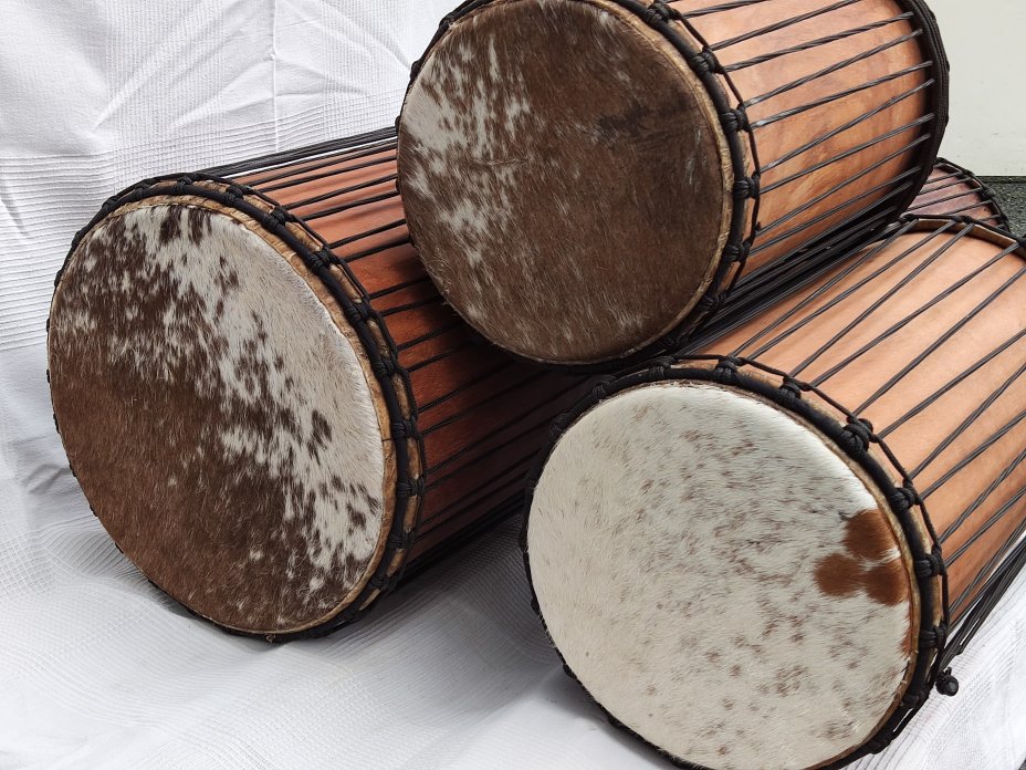 Juego de tambores dunun de Malí de lenke