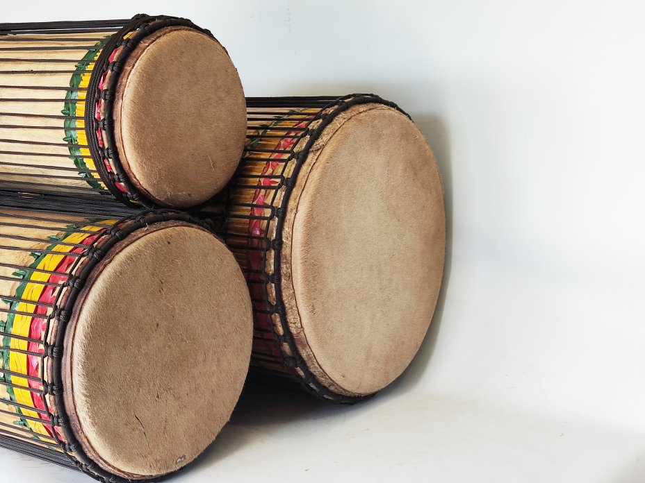 Juego de tambores dunun de Guinea de melina