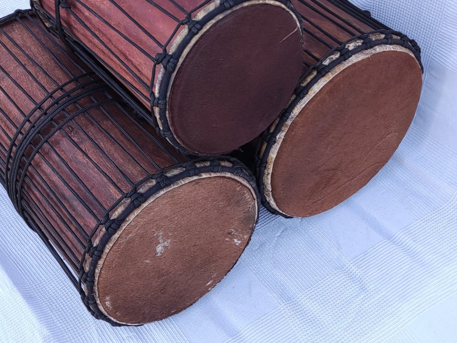 Juego de tambores dunun de Malí de madera de balafón (gueni)