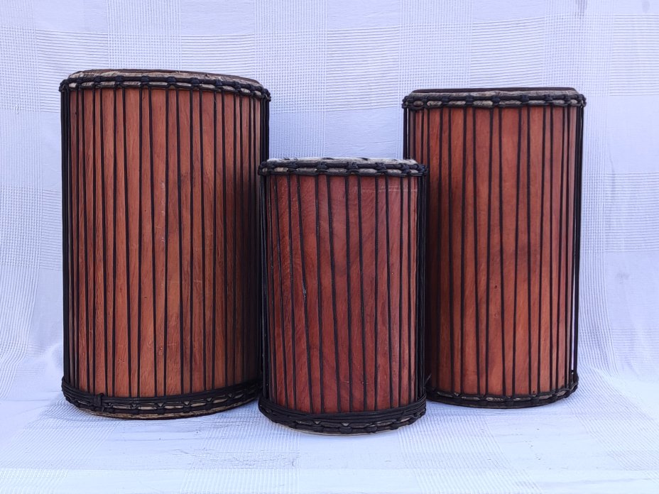 Juego de tambores dunun de Malí de lenke