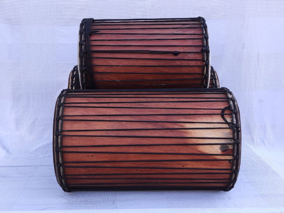 Juego de tambores dunun de Malí de lenke
